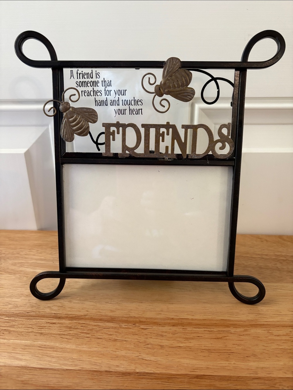 FRIENDS Brown and Black Decorative Photo Frame with Friend Quote
